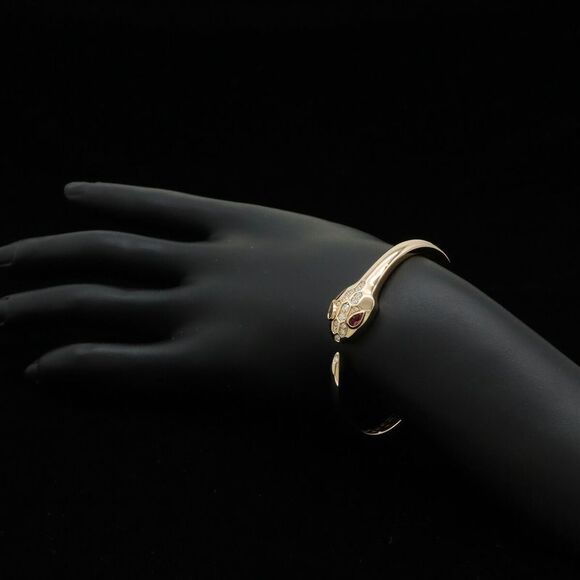 Bvlgari Serpenti Seduttori Bracelet K18PG Diamond 0.3ct Rubellite - Picture 6 of 7